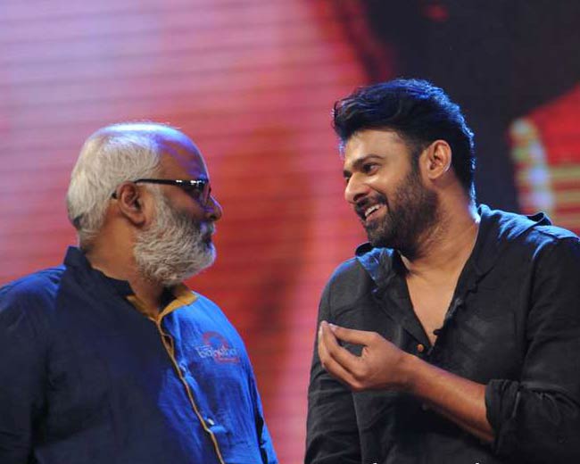 M M Keeravani with Prabhas